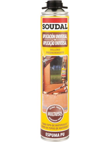 ESPUMA POLIURETANO PISTOLA 750ml SOUDAL