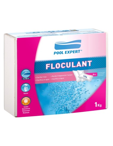 FLOCULANTE CARTUCHO 8x125g POOL EXPERT