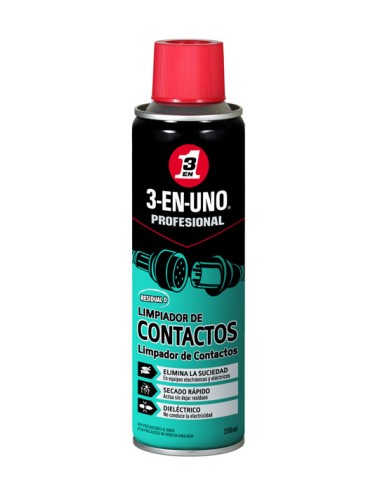 LIMPIA CONTACTOS 3-EN-UNO 250ml