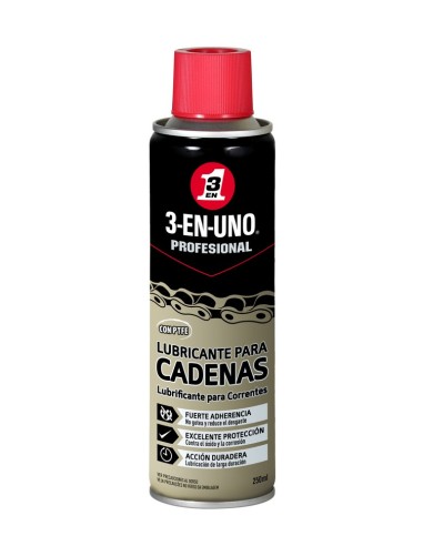 LUBRICANTE CADENAS 3-EN-UNO 250ml SPRAY WD-40