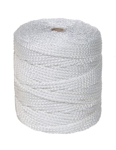 CUERDA TRENZADA PES BOBINA POLIESTER Ø4mm BLANCO 100M