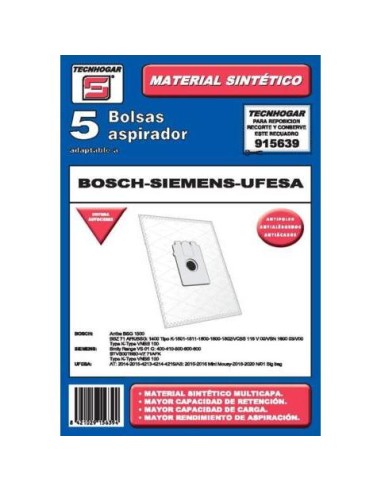 BOLSA ASPIRADOR BOSCH SIEMENS 915639