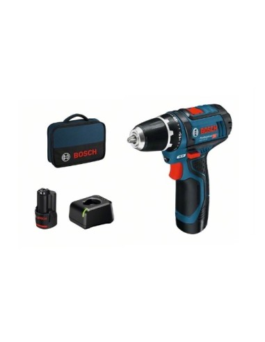 ATORNILLADOR BOSCH GSR 12V-15 + CARGADOR Y 2 BATERIAS 2AH