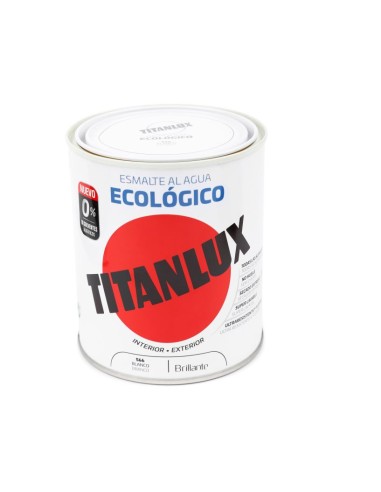 ESMALTE SINTETICO TITANLUX EXTERIORES BLANCO BRILLANTE BOTE 750ml