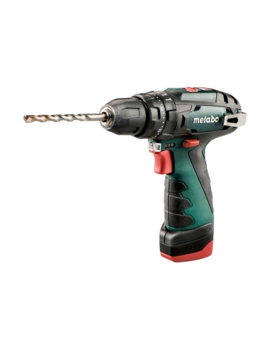 TALADRO PERCUTOR METABO POWERMAXX SB 12V 2,0AH CON MALETIN Y 2 BATERIAS