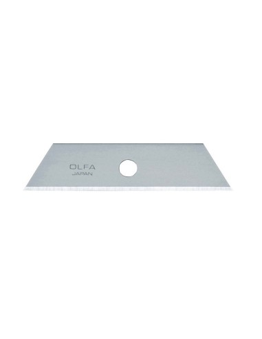 CUCHLLAS PACK DE 5 TRAPEZOIDAL 72x17,5mm PLATEADAS