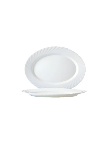 FUENTE OVAL LLANA 35cm TRIANON BLANCO 9229667