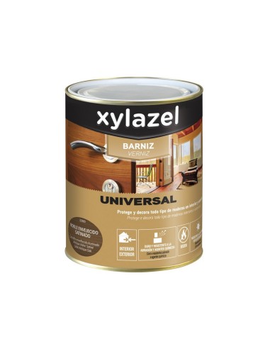 BARNIZ SINTETICO SATINADO CAOBA XYLAZEL 750ml