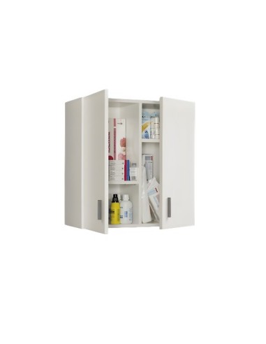 ARMARIO MULTIUSOS DE COLGAR 2 PUERTAS BLANCO 60x58.5x26cm