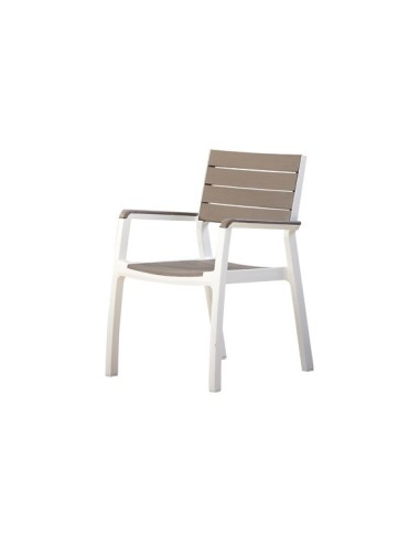 SILLA KETER HARMONY BLANCO/MARRON CLARO