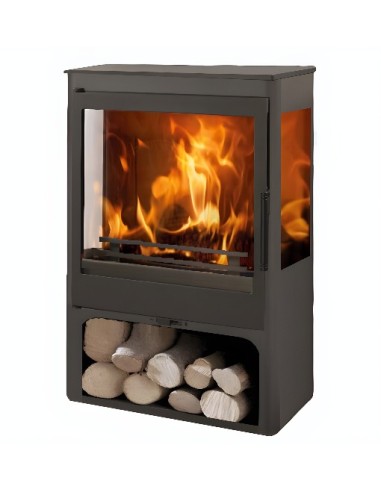 ESTUFA LEÑA CORAL  730x446x384mm 5.5KW