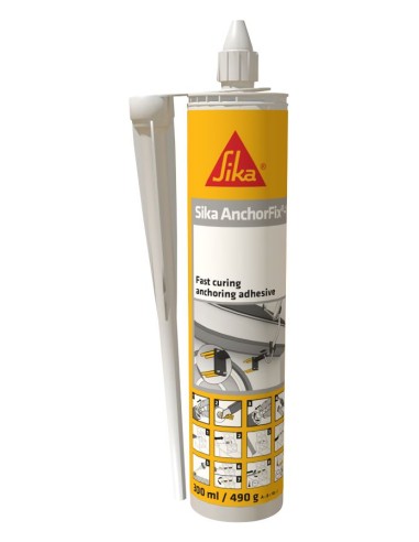 ANCLAJE SIKA ANCHORFIX 1 ADHESIVO CURADO RAPIDO PARA ANCLAJES 300ml