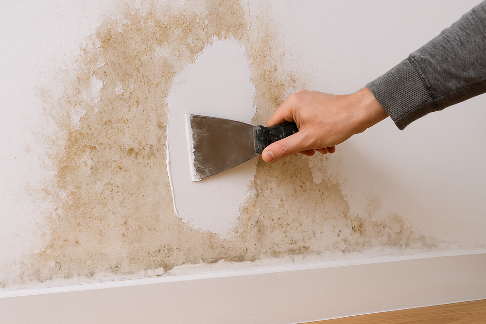 reparar pared con humedad