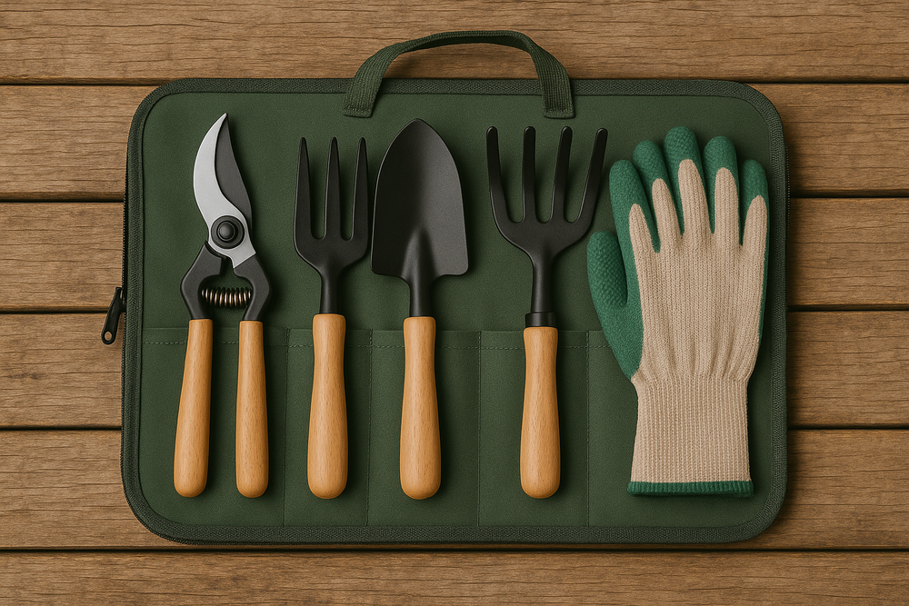 Herramientas de jardinería ejemplo