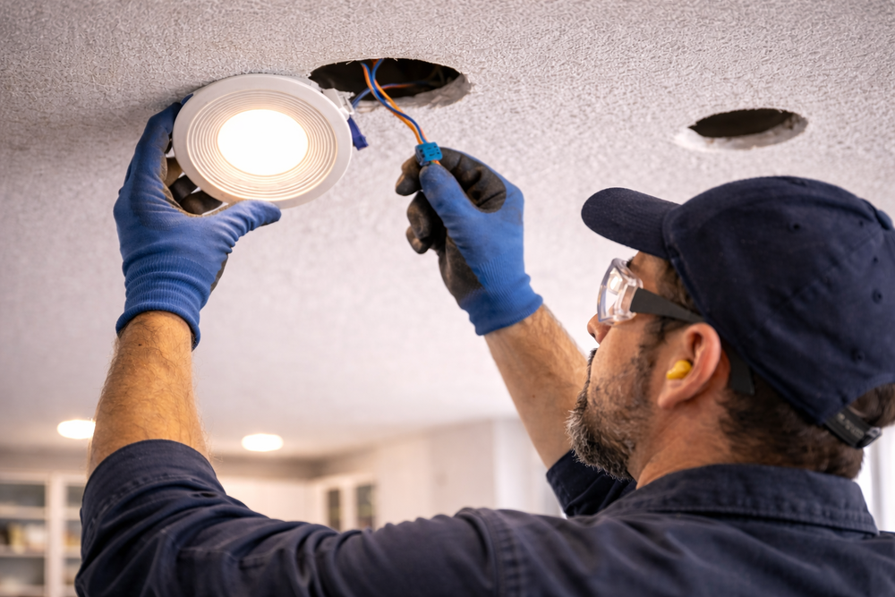 instalación focos led