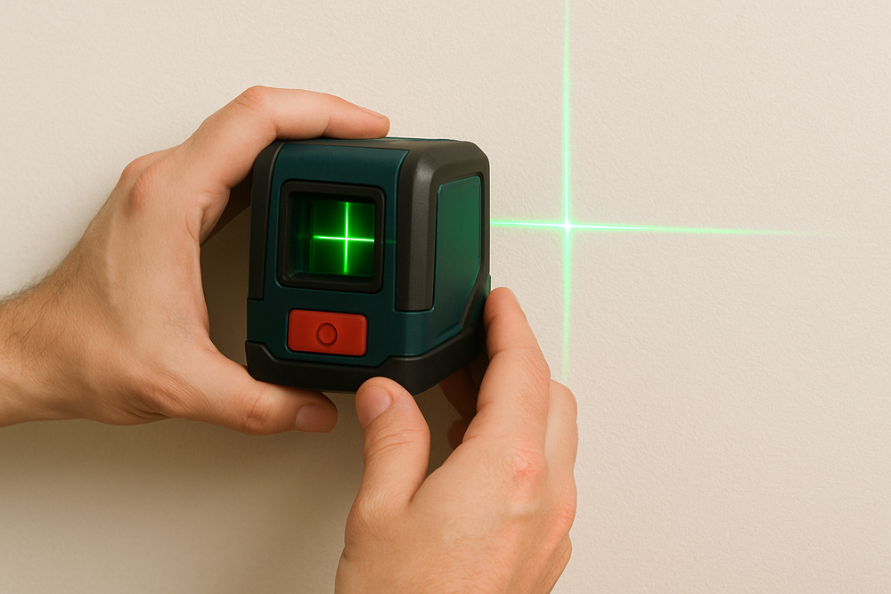 nivel láser doméstico ejemplo